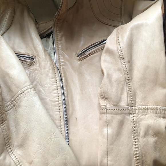 KOC Tan Lightweight Leather Jacket - Picture 6 of 8
